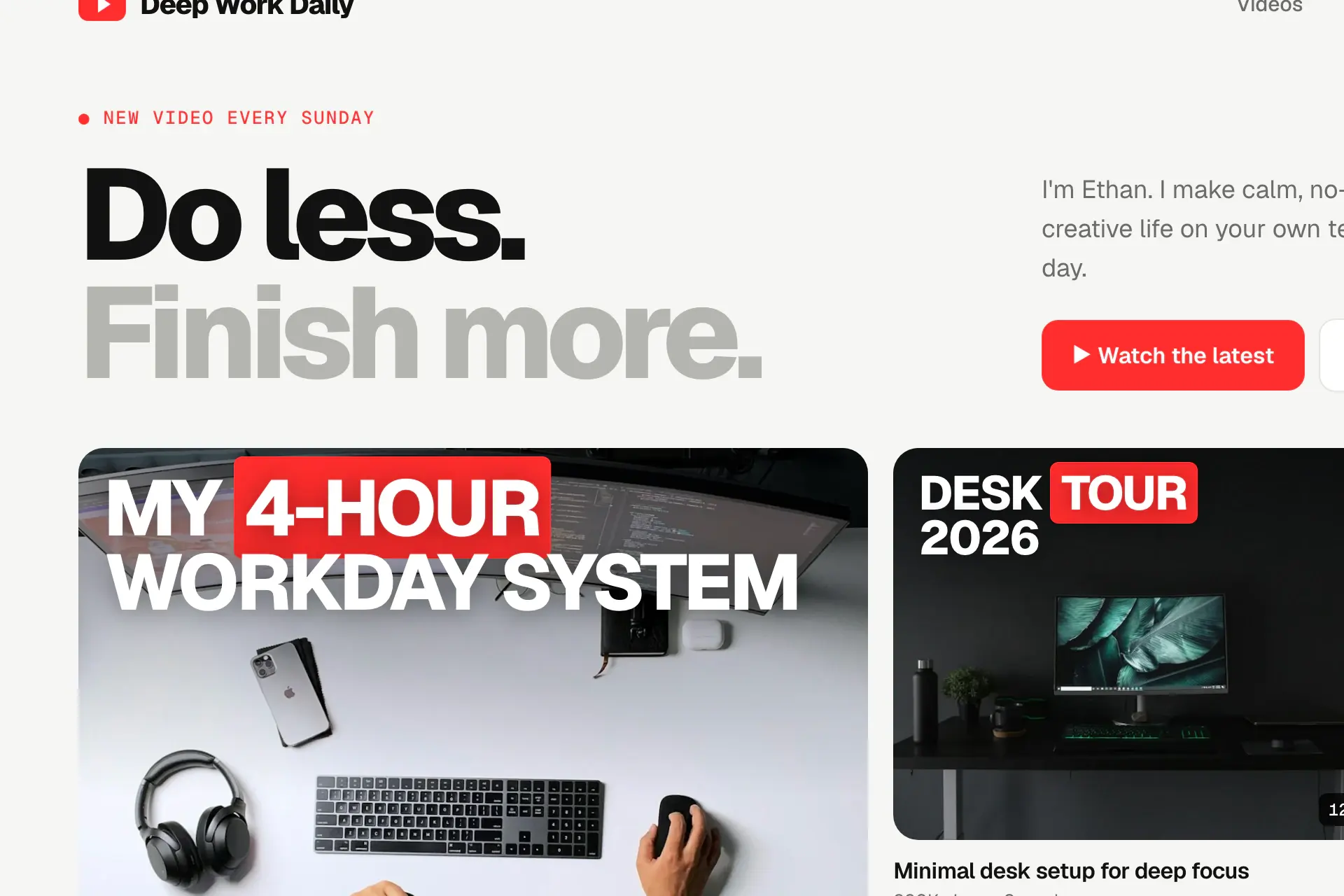 Deep Work Daily, detail 2