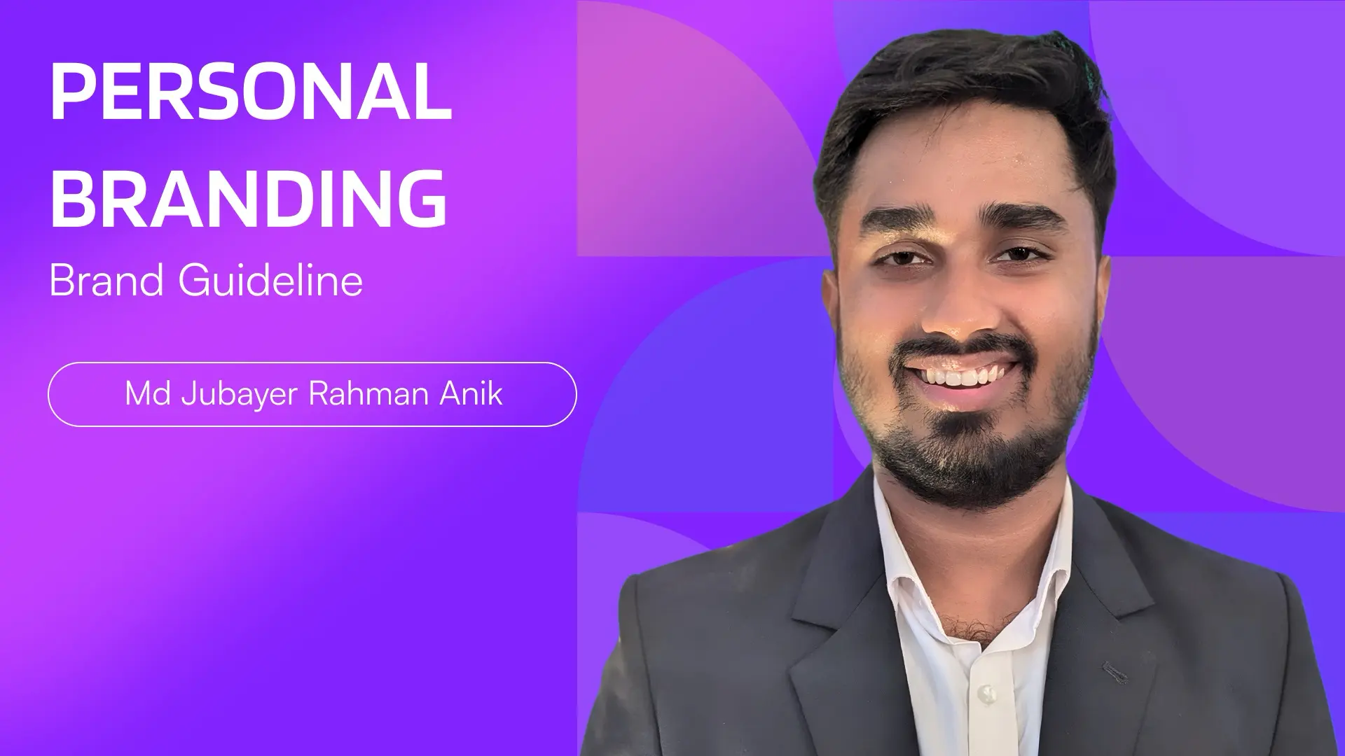 Cover of Anik's personal brand guideline