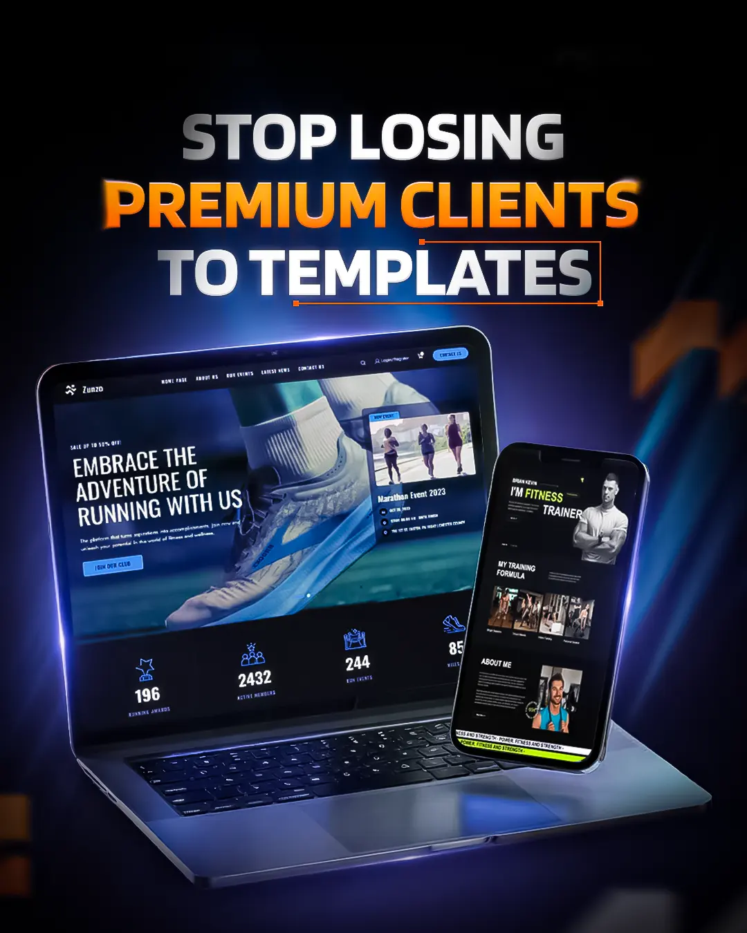 Stop losing premium clients to templates