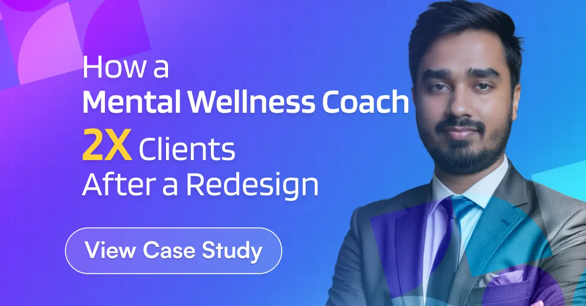 Anik's Featured card: how a mental wellness coach got 2x clients after a redesign