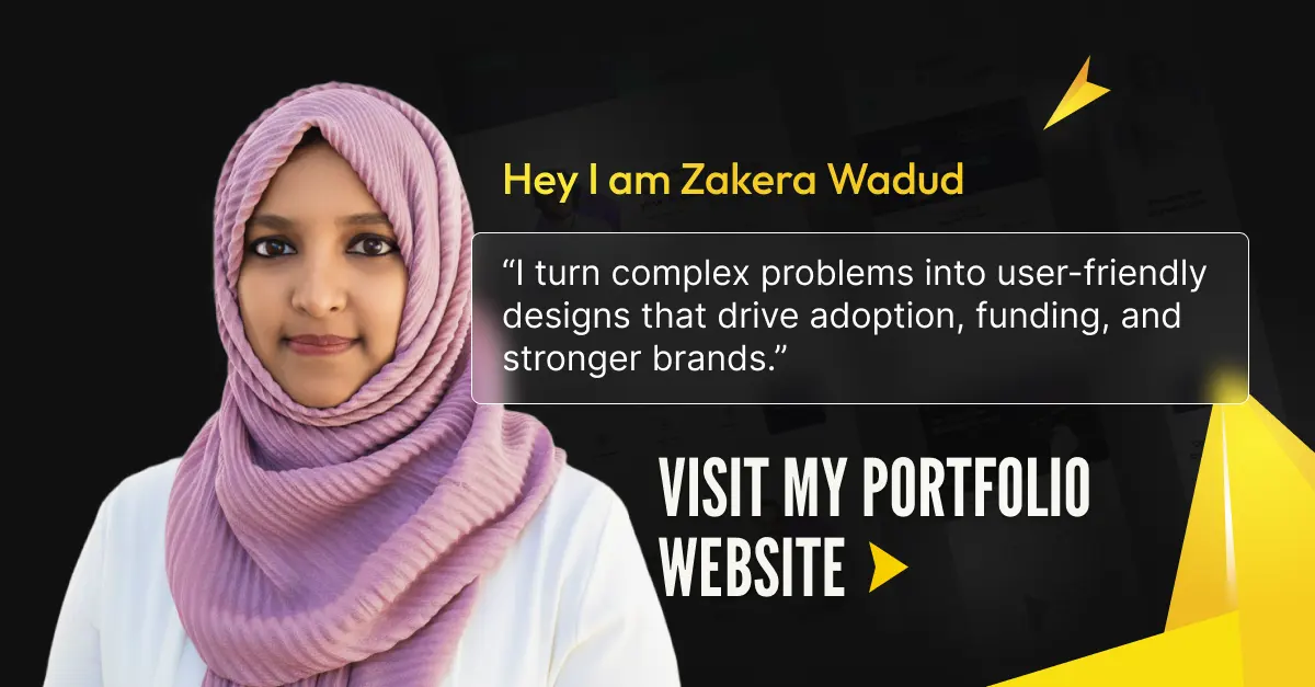 Zakera Wadud's Featured card: visit my portfolio website