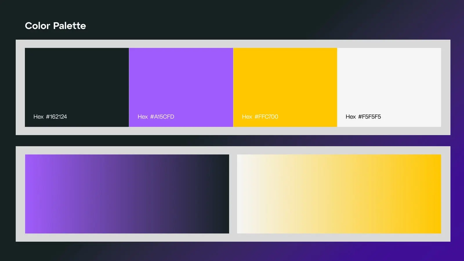 Md Asifuzzaman Reyad brand guideline, page 4: Colour palette