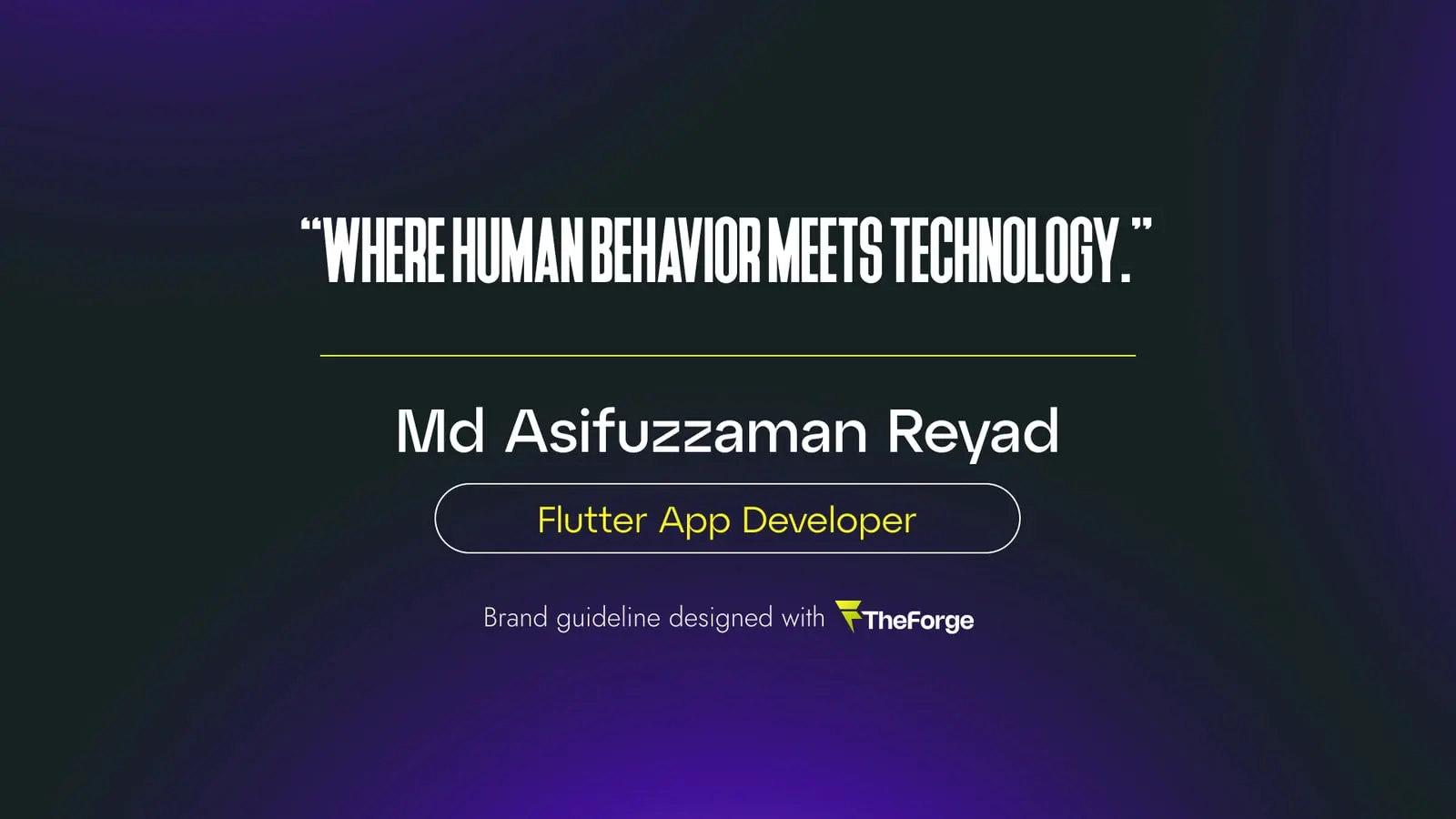 Md Asifuzzaman Reyad brand guideline, page 6: Closing