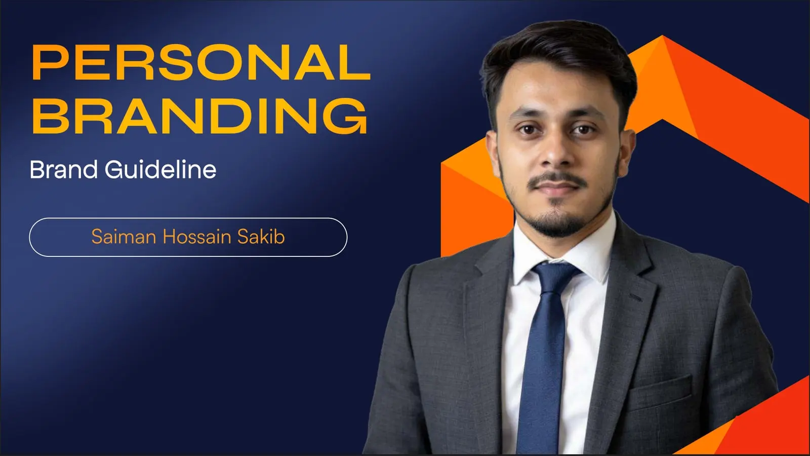 Saiman Hossain Sakib brand guideline, page 1: Cover