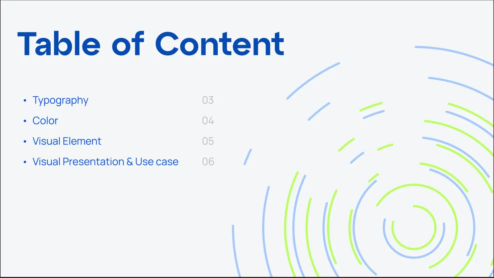 Afzaluzzaman Saju brand guideline, page 2: Contents