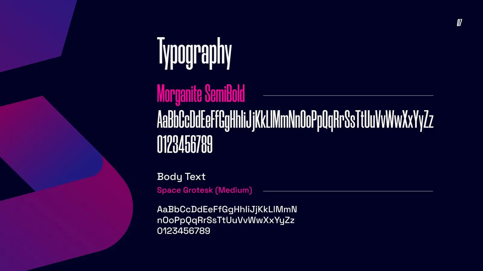 Salesy AI brand guideline, page 7: Typography