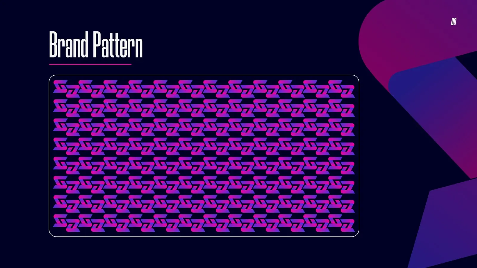 Salesy AI brand guideline, page 10: Brand pattern