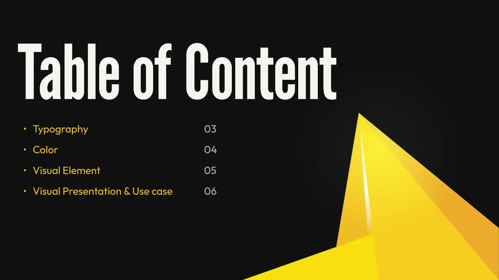 Zakera Wadud brand guideline, page 2: Contents